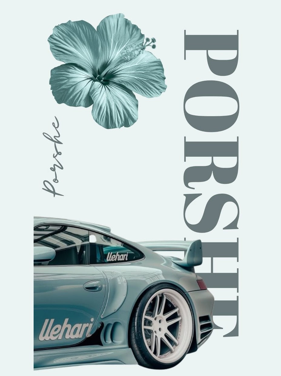 Blue Porsche Bloom